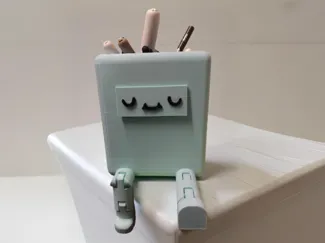 object holder vase with magnetic faces
