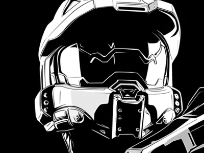 Halo Master Chief lithophane