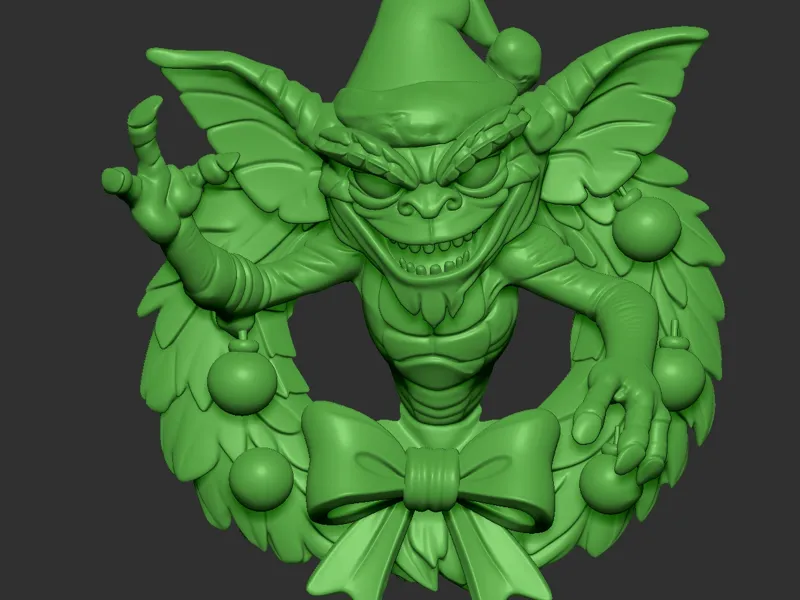 Gremlin Christmas Wreath 