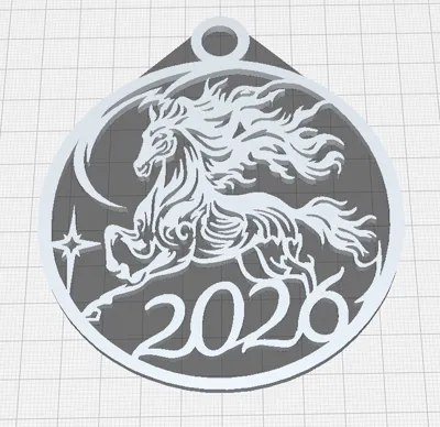 Ornamento decorativo da collezione con statuetta di cavallo infuocato dal design speciale