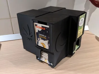 Rotating tea bag organizer