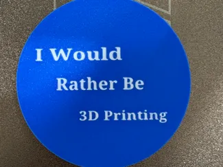 3D Printing Coaster