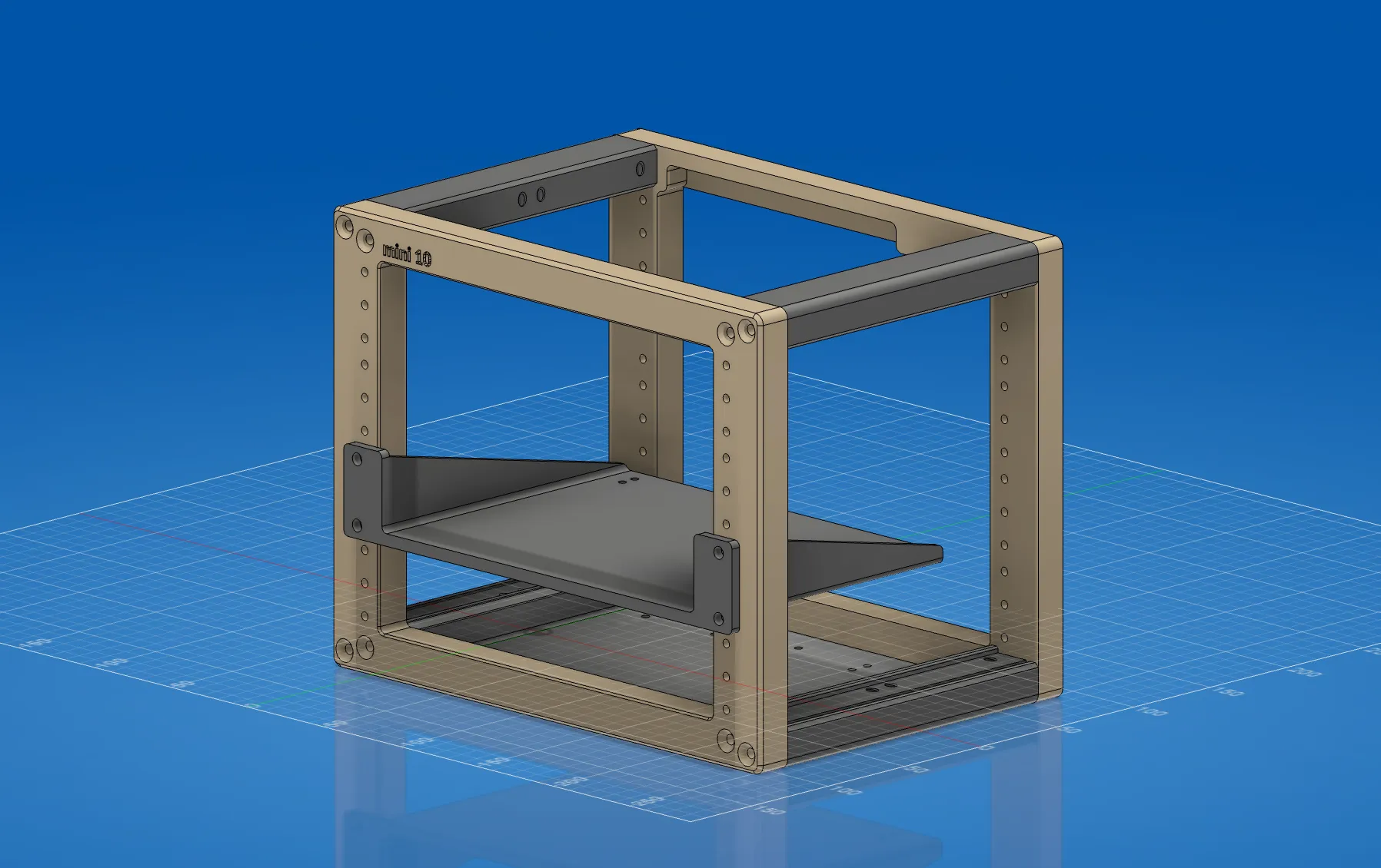 10 Inch Mini Rack, STEP Model - Free 3D Print Model - MakerWorld