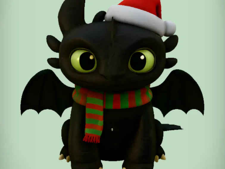 Dragon Trainer Sdentato Tema Natale