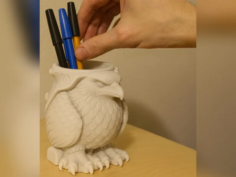 Griffin/eagle pen holder
