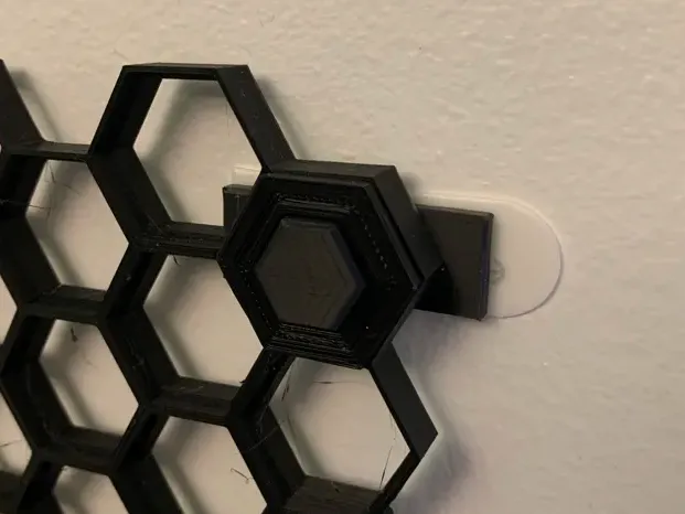 Command strip mount for honeycomb wall - Free 3D Print Model - MakerWorld