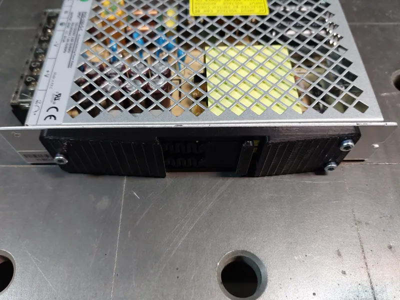 Power supply DIN rail mount adapter