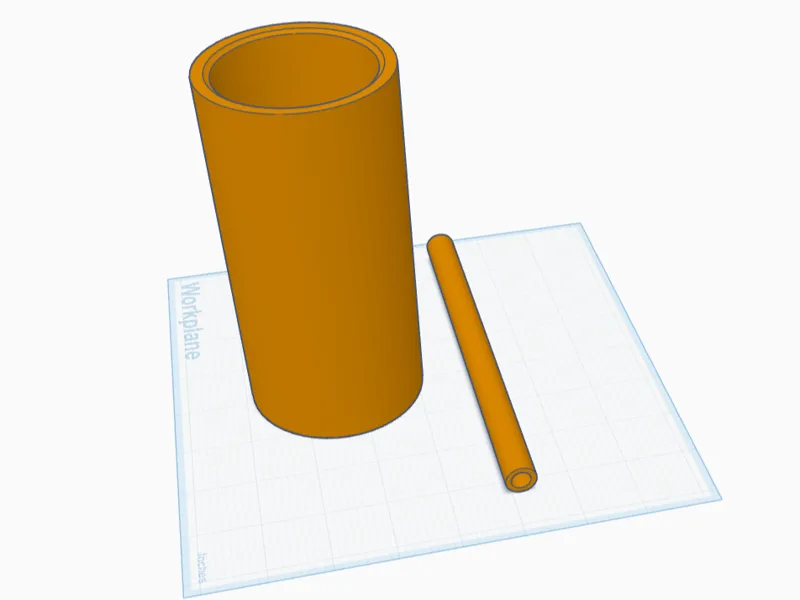 cup with straw print in place