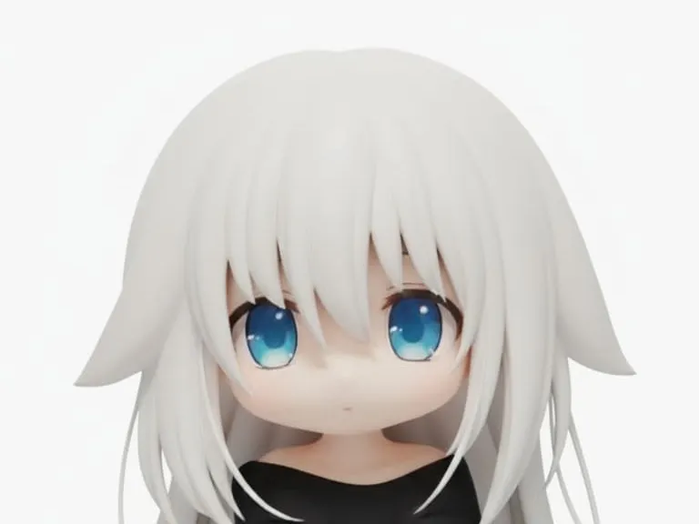 Personagem de anime kawaii