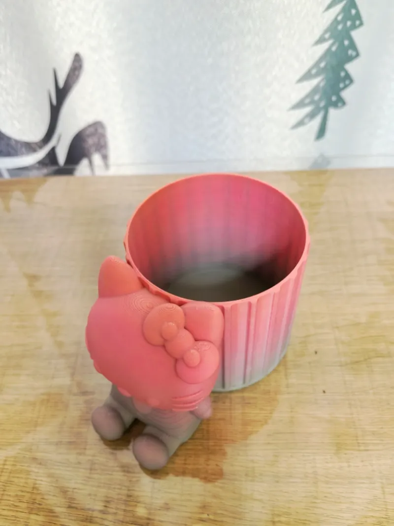 Hello Kitty storage box pen holder - Free 3D Print Model - MakerWorld