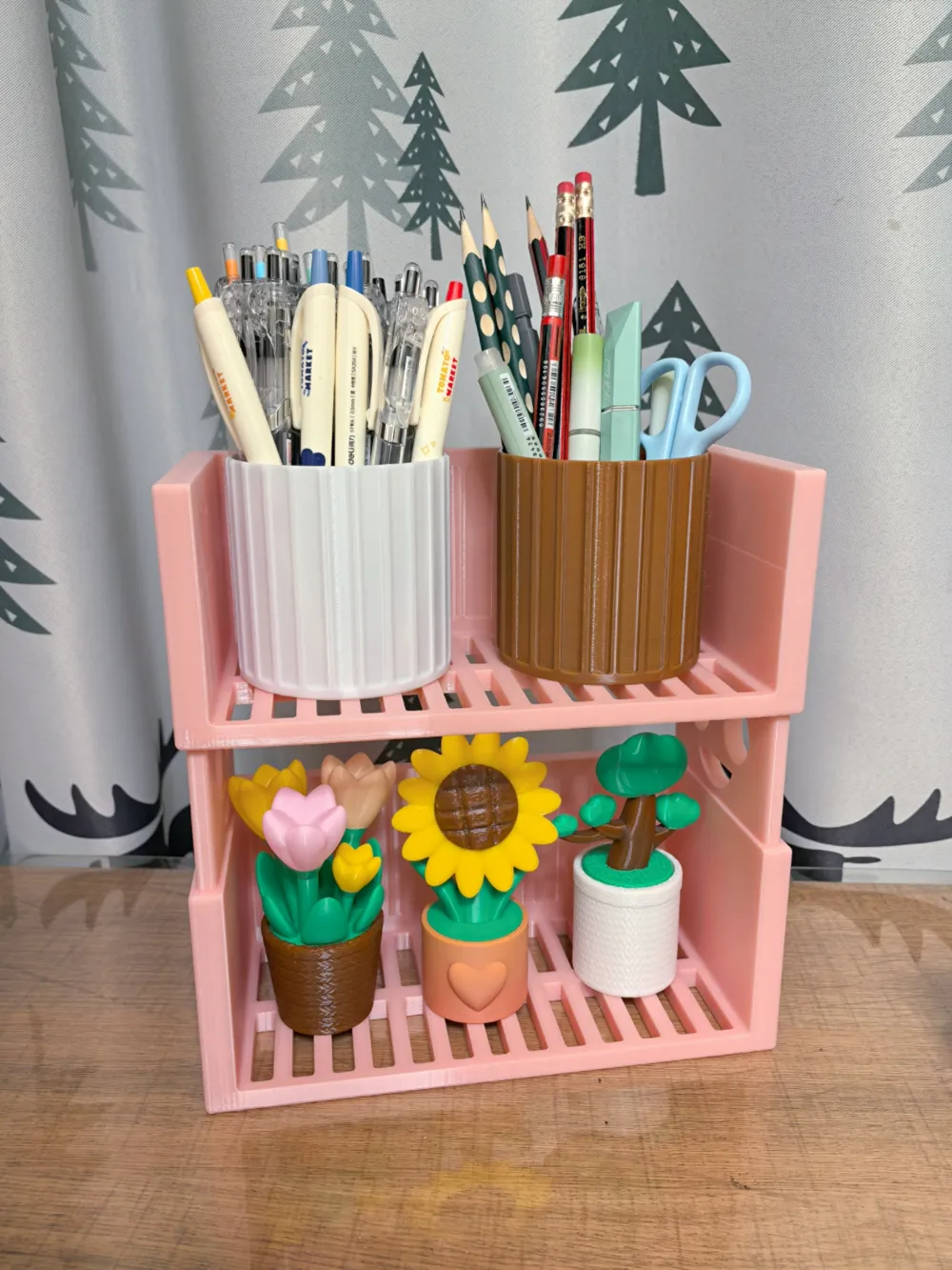 Desktop Storage Shelf - Free 3D Print Model - MakerWorld