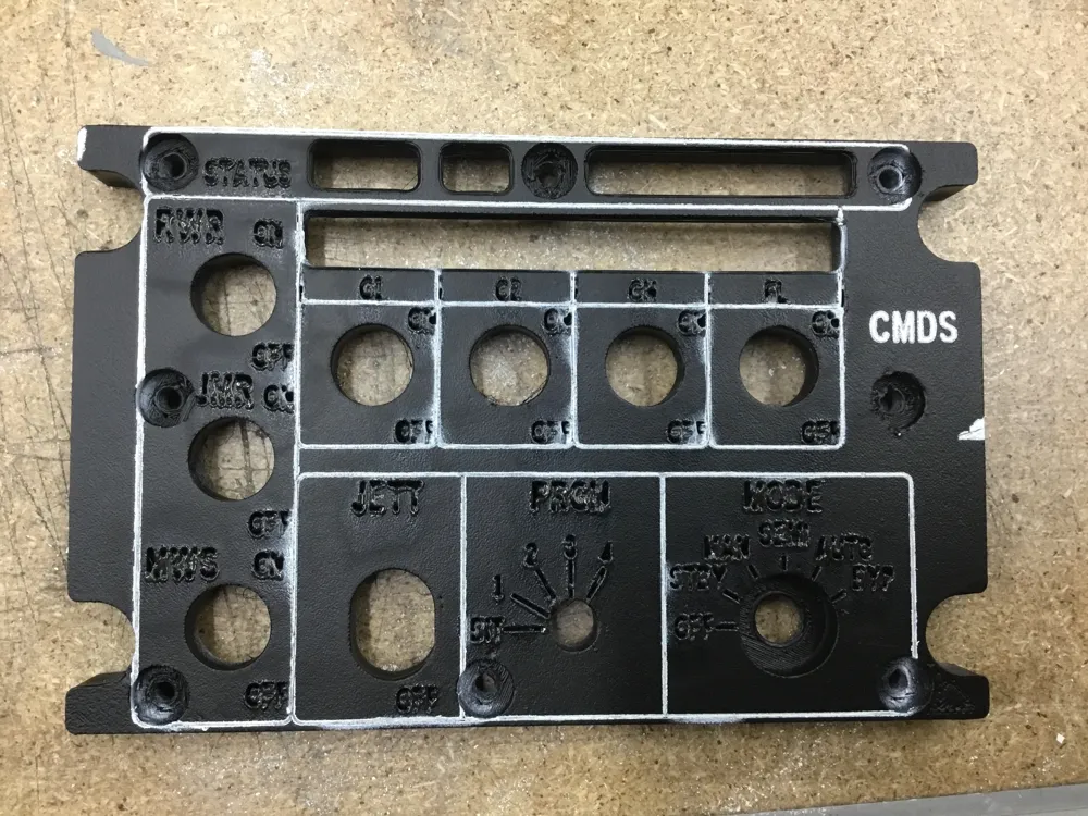F-16 Simulator CMDS Panel - Free 3D Print Model - MakerWorld