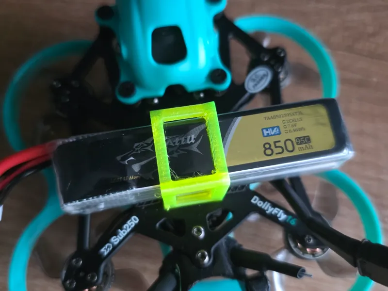 DollyFly16 Battery Mount for Tattu 850 mAh