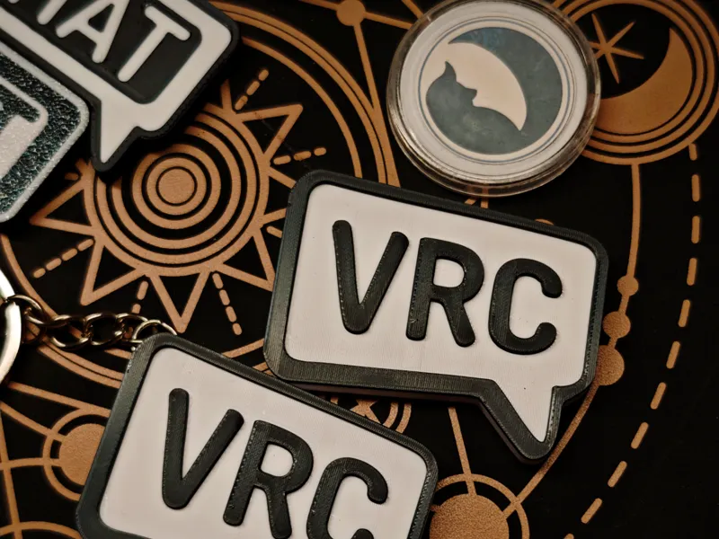 VRCHAT 新版LOGO钥匙扣