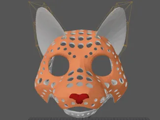Fursuit-head base - version 55 - tooncat