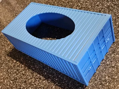 Shipping Container Tissue Box Cover