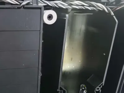 H2D/H2S exhaust vent fixing screw hole repair/reinforcement tube