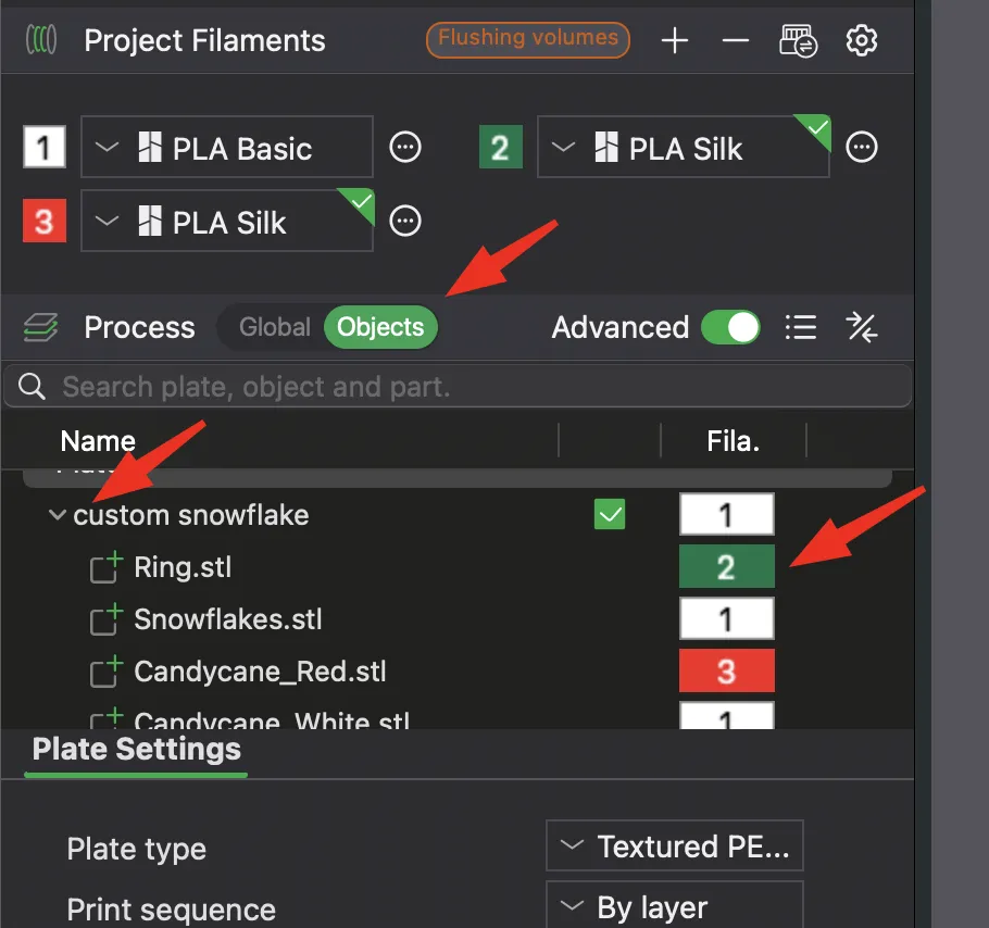 Customize Ornament Colors