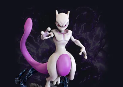 POKEMON MEWTWO - Free 3D Print Model - MakerWorld