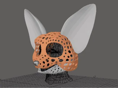 Fursuit--head base - version 67 - Fennec