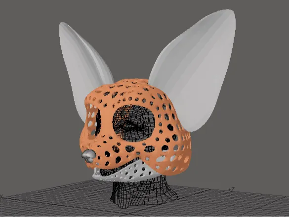 Fursuit--head base - version 67 - Fennec