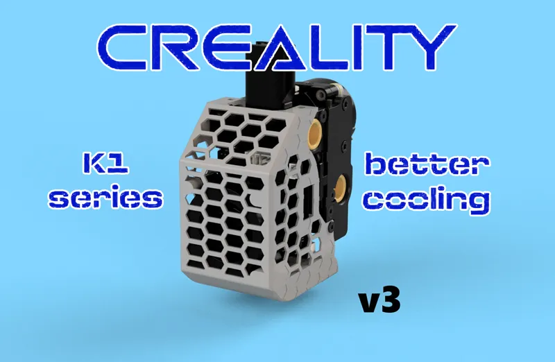 v3 Toolhead Cover for Creality K1 (HoneyComb)