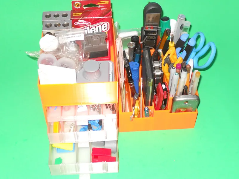 Parametric Modular Bench Organizer V2