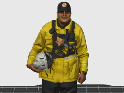 Firefighter Figure 25cm