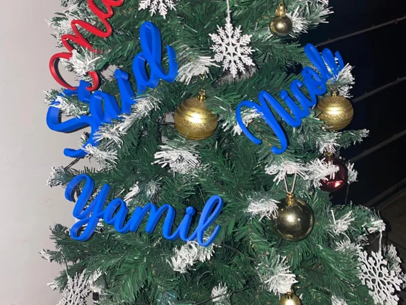 NOMBRES ARBOL DE NAVIIDAD