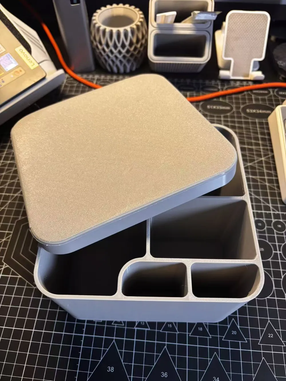 Four-Compartment Storage Box by user_3739246562 MakerWorld: Download ...