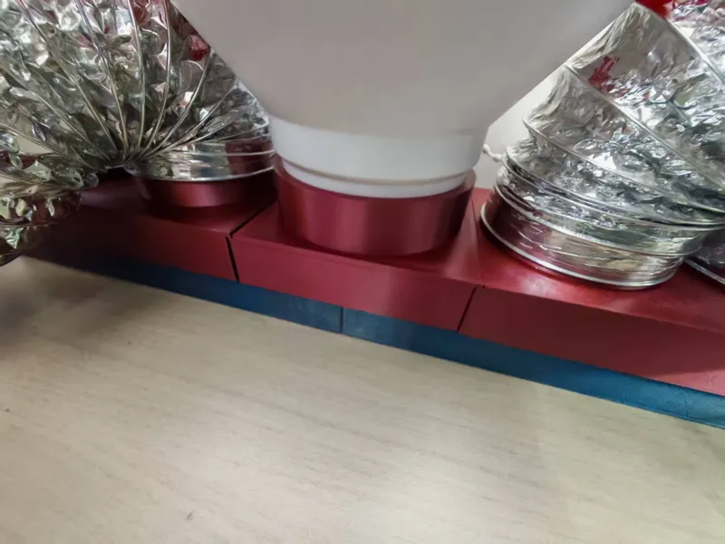 无限拓展五通多通集风器 适配4寸风机及8cm铝箔管（含变径接头）
