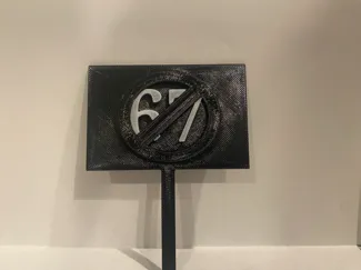 6 7 protest sign