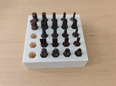6.35mm screwdriver bit organizer