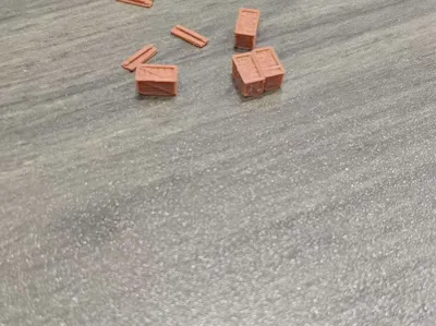1/350 model scene wooden crates