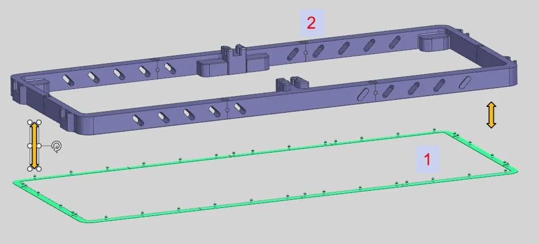 Dual Filament Support Dual AMS support with filament label - Free 3D Print Model - MakerWorld