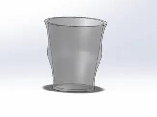 glas met curve