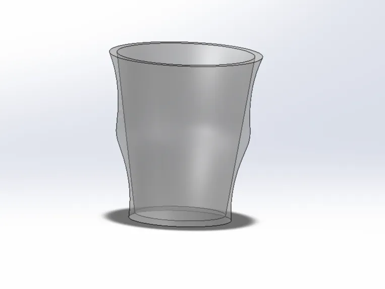 glas met curve