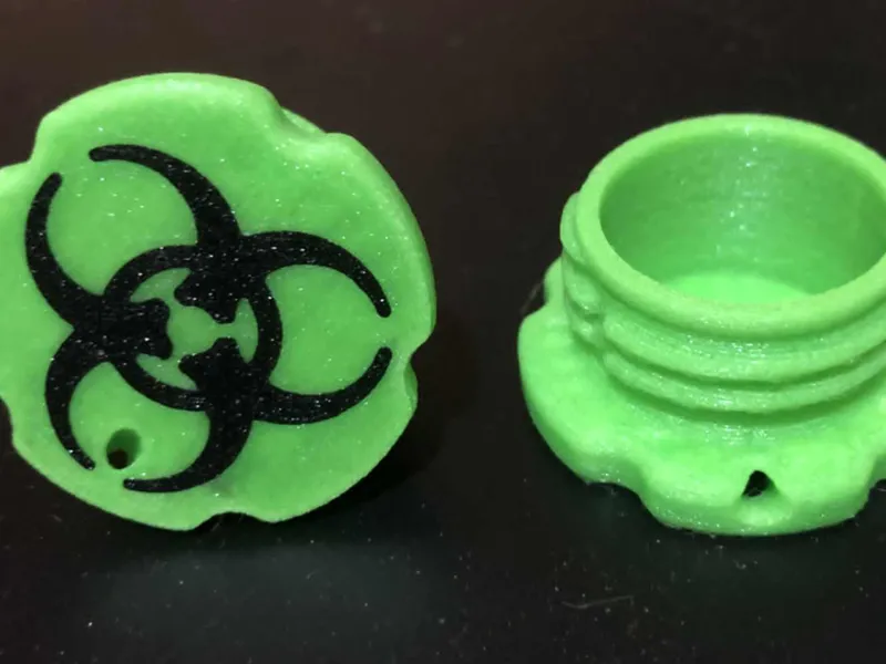 Biohazard Keychain Container