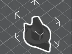 Bouton triangulaire