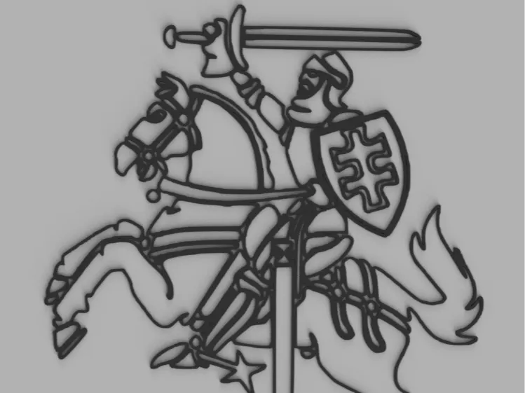 2D Vytis, coat of arms of Lithuania
