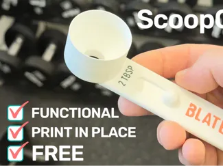 ScoopChute Funnel Scoop by Blated | Print in Place
