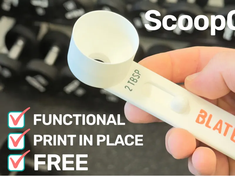 ScoopChute Funnel Scoop by Blated | Print in Place