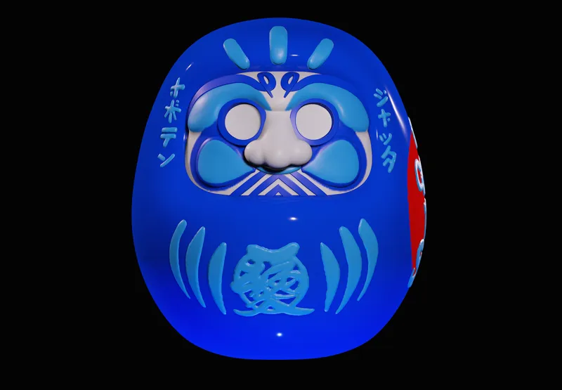 CACTUS JACK X FRAGMENT DARUMA DOLL