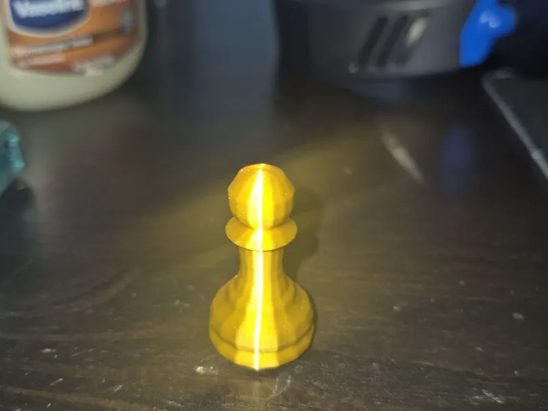 Perfect medium poly pawn piece
