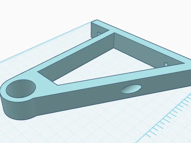 Filament spool bracket 1" rod 145 mm off wall