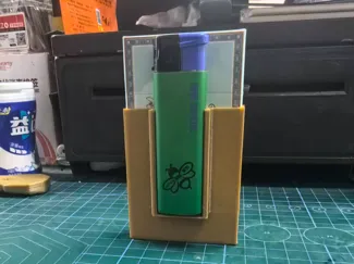 烟盒火机组合支架