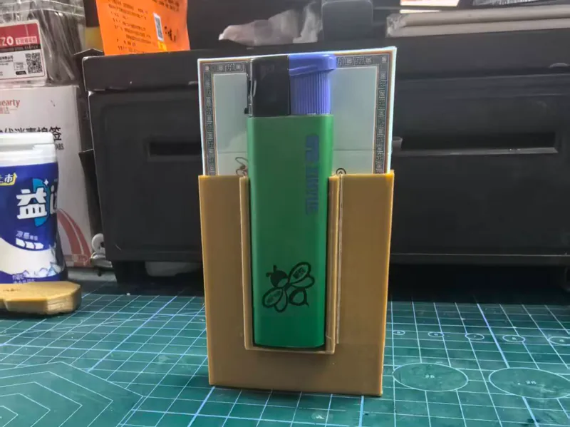 烟盒火机组合支架