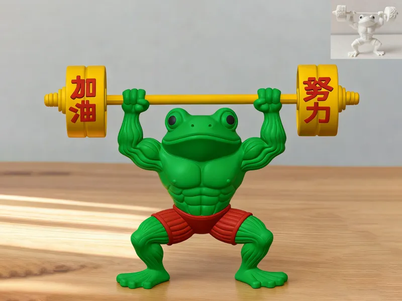 加油努力・肌肉蛙