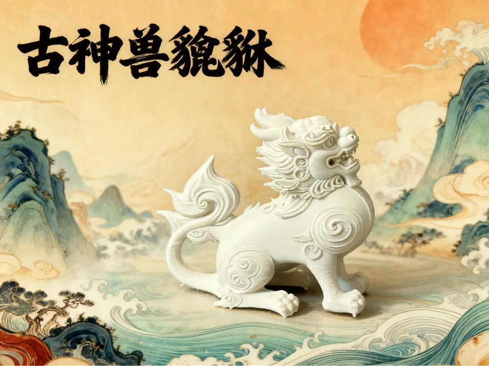 山海经异兽古神兽貔貅 来自 火火 MakerWorld:免费下载 3D 模型