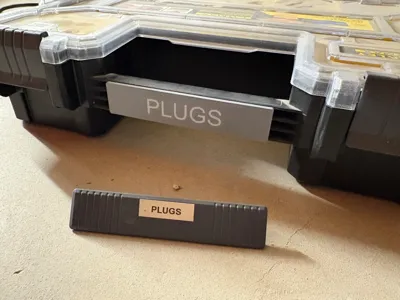 Custom Label Insert for Stanley FATMAX Organizers